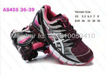 asics kinsei 4 Rosa Preto e Cinza